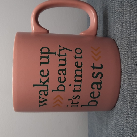 Coffee Mug Cup Tea Cocoa 20oz Ceramic Wake Up Beauty Time To Beast Strong Woman - Picture 2 of 5